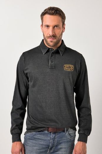 Moda za polnejše Majica Polo dugih rukava plus velikost, xxl, Ulla Popken in Johann Popken (JP1880)