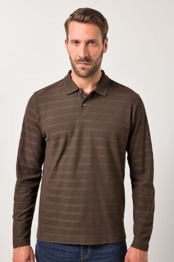 Moda za polnejše Majica Polo dugih rukava plus velikost, xxl, Ulla Popken in Johann Popken (JP1880)