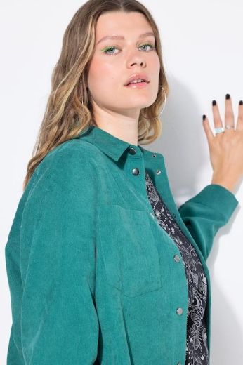 Moda za polnejše Košulja od samta dugih rukava šireg kroja plus velikost, xxl, Ulla Popken in Johann Popken (JP1880)