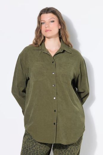 Moda za polnejše Košulja od samta dugih rukava šireg kroja plus velikost, xxl, Ulla Popken in Johann Popken (JP1880)