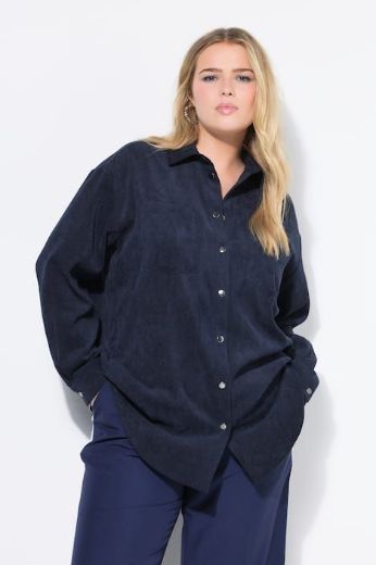 Moda za polnejše Košulja od samta dugih rukava šireg kroja plus velikost, xxl, Ulla Popken in Johann Popken (JP1880)