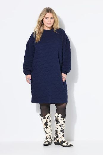 Moda za polnejše Haljina mini s printom srca plus velikost, xxl, Ulla Popken in Johann Popken (JP1880)