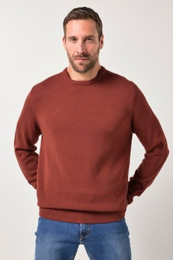 Moda za polnejše Pulover okrugli ovratnik plus velikost, xxl, Ulla Popken in Johann Popken (JP1880)