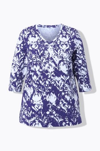 Moda za polnejše Majica 3/4 rukava A kroja plus velikost, xxl, Ulla Popken in Johann Popken (JP1880)