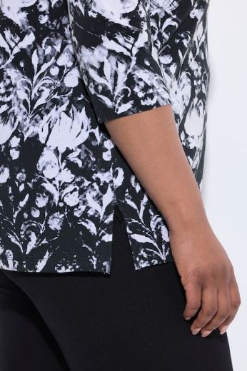 Moda za polnejše Majica 3/4 rukava A kroja plus velikost, xxl, Ulla Popken in Johann Popken (JP1880)