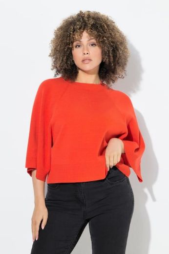 Moda za polnejše Pulover 3/4 rukava plus velikost, xxl, Ulla Popken in Johann Popken (JP1880)