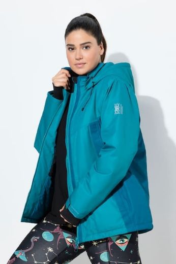 Moda za polnejše Jakna funkcionalna s kapuljačom plus velikost, xxl, Ulla Popken in Johann Popken (JP1880)