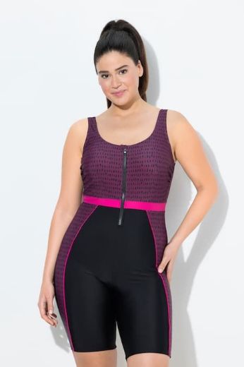 Moda za polnejše Kupaći kostim s nogavicama plus velikost, xxl, Ulla Popken in Johann Popken (JP1880)