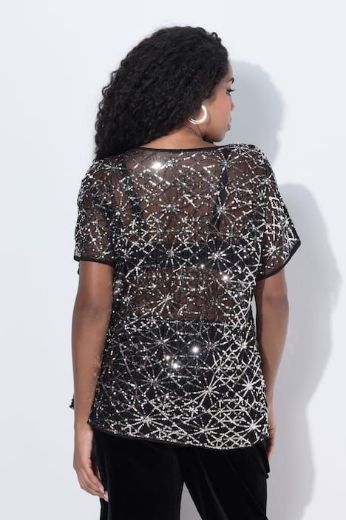 Moda za polnejše Bluza svečana kratkih rukava plus velikost, xxl, Ulla Popken in Johann Popken (JP1880)