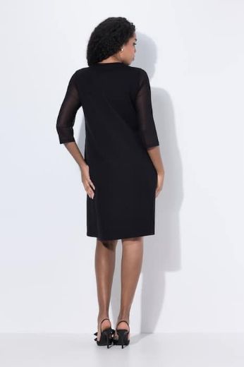 Moda za polnejše Haljina elegantna 3/4 rukava V ovratnika plus velikost, xxl, Ulla Popken in Johann Popken (JP1880)