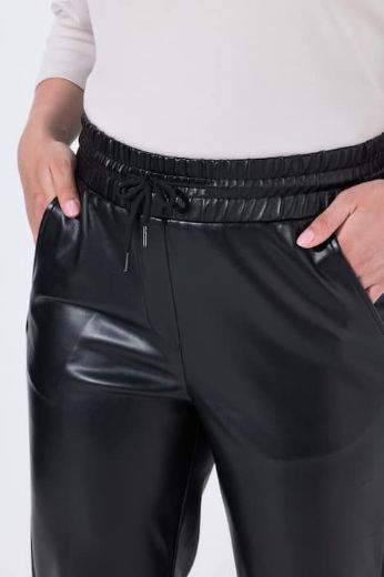 Moda za polnejše Hlače imitacija kože elastičnog struka plus velikost, xxl, Ulla Popken in Johann Popken (JP1880)