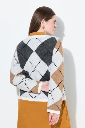 Moda za polnejše Kardigan pleteni na kopčanje plus velikost, xxl, Ulla Popken in Johann Popken (JP1880)
