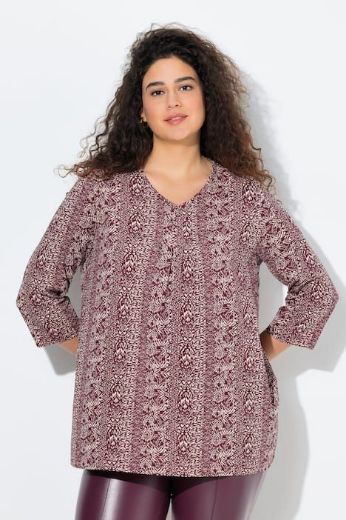 Moda za polnejše Majica 3/4 rukava A kroja plus velikost, xxl, Ulla Popken in Johann Popken (JP1880)