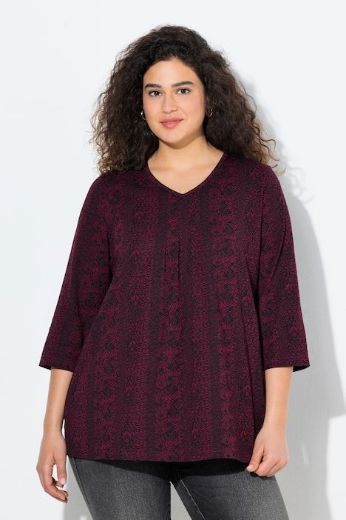 Moda za polnejše Majica 3/4 rukava A kroja plus velikost, xxl, Ulla Popken in Johann Popken (JP1880)