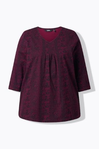 Moda za polnejše Majica 3/4 rukava A kroja plus velikost, xxl, Ulla Popken in Johann Popken (JP1880)