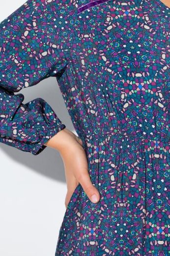 Moda za polnejše Haljina dugih rukava A kroja plus velikost, xxl, Ulla Popken in Johann Popken (JP1880)