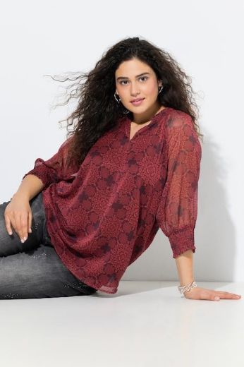 Moda za polnejše Tunika 3/4 rukava A kroja plus velikost, xxl, Ulla Popken in Johann Popken (JP1880)