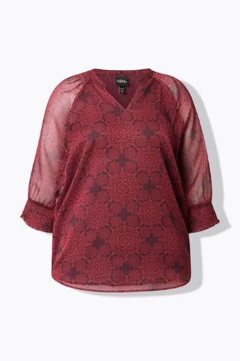 Moda za polnejše Tunika 3/4 rukava A kroja plus velikost, xxl, Ulla Popken in Johann Popken (JP1880)