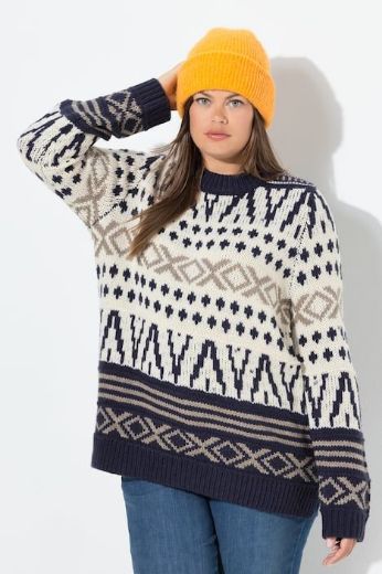 Moda za polnejše Pulover plus velikost, xxl, Ulla Popken in Johann Popken (JP1880)