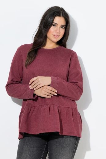 Moda za polnejše Majica dugih rukava na volane plus velikost, xxl, Ulla Popken in Johann Popken (JP1880)