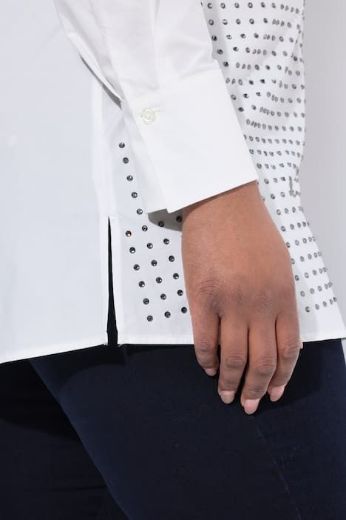Moda za polnejše Bluza elegantna dugih rukava A kroja plus velikost, xxl, Ulla Popken in Johann Popken (JP1880)