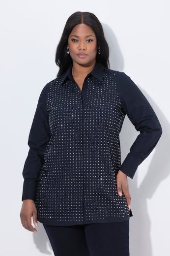 Moda za polnejše Bluza elegantna dugih rukava A kroja plus velikost, xxl, Ulla Popken in Johann Popken (JP1880)