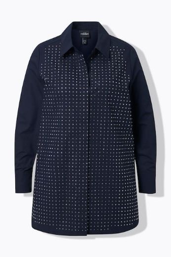 Moda za polnejše Bluza elegantna dugih rukava A kroja plus velikost, xxl, Ulla Popken in Johann Popken (JP1880)