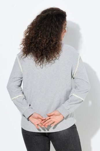 Moda za polnejše Majica dugih rukava V ovratnika plus velikost, xxl, Ulla Popken in Johann Popken (JP1880)