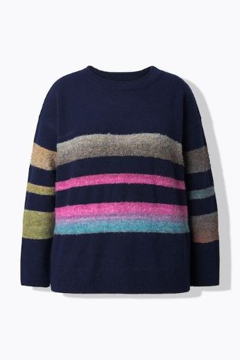 Moda za polnejše Pulover dugih rukava plus velikost, xxl, Ulla Popken in Johann Popken (JP1880)