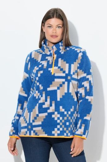 Moda za polnejše Majica dugih rukava od flisa plus velikost, xxl, Ulla Popken in Johann Popken (JP1880)