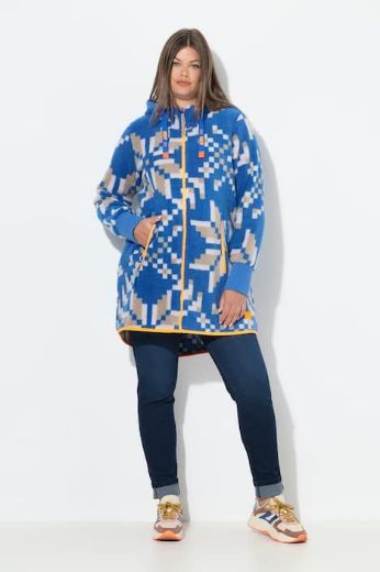 Moda za polnejše Majica dugih rukava s patentnim zatvaračem i kapuljačom plus velikost, xxl, Ulla Popken in Johann Popken (JP1880)