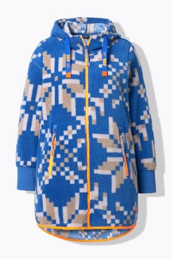 Moda za polnejše Majica dugih rukava s patentnim zatvaračem i kapuljačom plus velikost, xxl, Ulla Popken in Johann Popken (JP1880)