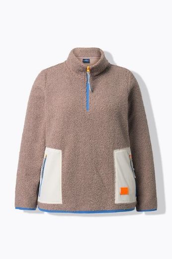 Moda za polnejše Majica dugih rukava od flisa plus velikost, xxl, Ulla Popken in Johann Popken (JP1880)