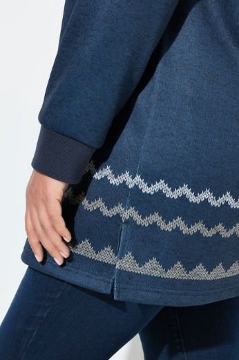 Moda za polnejše Majica dugih rukava s kapuljačom plus velikost, xxl, Ulla Popken in Johann Popken (JP1880)