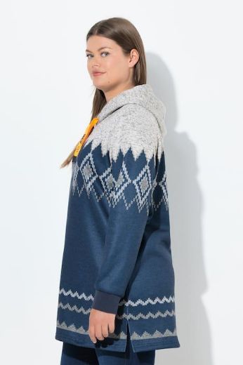 Moda za polnejše Majica dugih rukava s kapuljačom plus velikost, xxl, Ulla Popken in Johann Popken (JP1880)