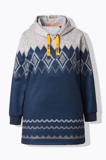 Moda za polnejše Majica dugih rukava s kapuljačom plus velikost, xxl, Ulla Popken in Johann Popken (JP1880)