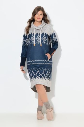 Moda za polnejše Haljina dugih  rukava povišenog ovratnika plus velikost, xxl, Ulla Popken in Johann Popken (JP1880)