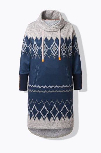 Moda za polnejše Haljina dugih  rukava povišenog ovratnika plus velikost, xxl, Ulla Popken in Johann Popken (JP1880)