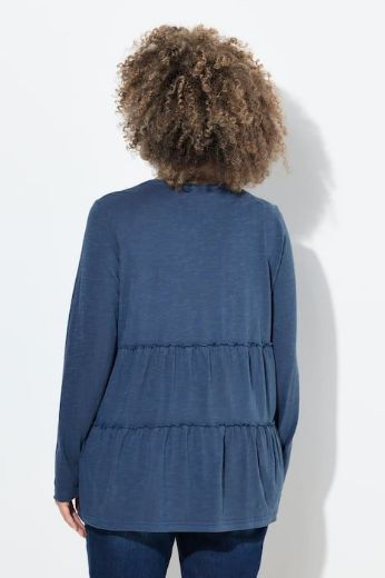 Moda za polnejše Majica dugih rukava na volane plus velikost, xxl, Ulla Popken in Johann Popken (JP1880)