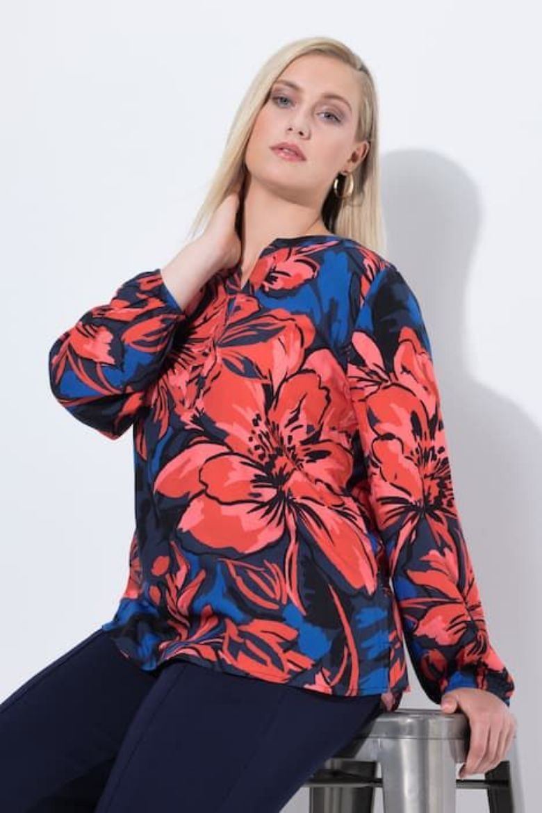 Moda za polnejše Tunika dugih rukava A kroja plus velikost, xxl, Ulla Popken in Johann Popken (JP1880)