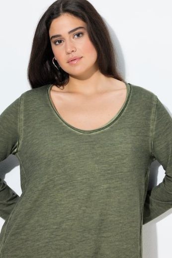 Moda za polnejše Majica dugih rukava plus velikost, xxl, Ulla Popken in Johann Popken (JP1880)