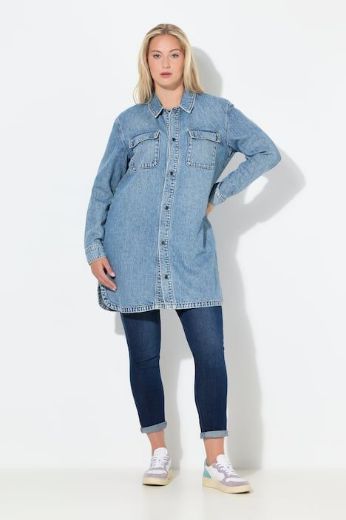 Moda za polnejše Košulja traper dužeg kroja plus velikost, xxl, Ulla Popken in Johann Popken (JP1880)