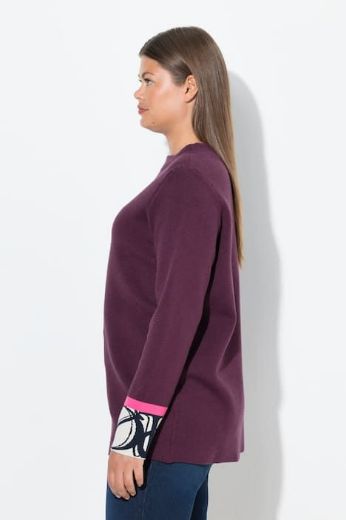 Moda za polnejše Pulover s ukrasnim detaljima na rukavima plus velikost, xxl, Ulla Popken in Johann Popken (JP1880)