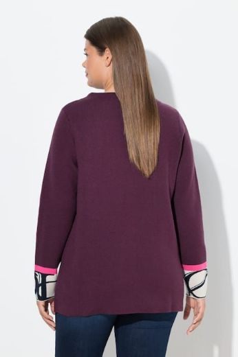 Moda za polnejše Pulover s ukrasnim detaljima na rukavima plus velikost, xxl, Ulla Popken in Johann Popken (JP1880)