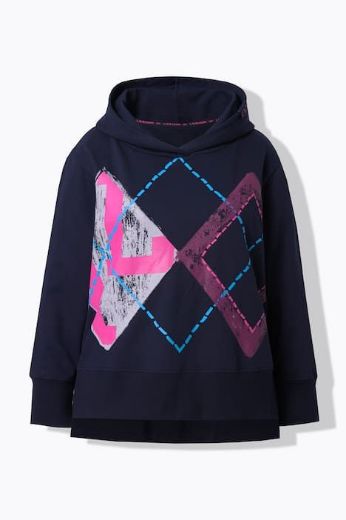 Moda za polnejše Majica dugih rukava s kapuljačom plus velikost, xxl, Ulla Popken in Johann Popken (JP1880)