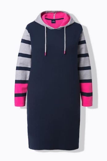 Moda za polnejše Haljina dugih rukava s kapuljačom plus velikost, xxl, Ulla Popken in Johann Popken (JP1880)