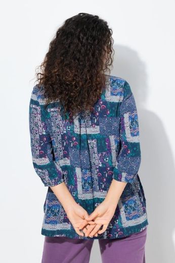 Moda za polnejše Bluza 3/4 rukava A kroja plus velikost, xxl, Ulla Popken in Johann Popken (JP1880)