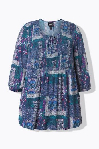Moda za polnejše Bluza 3/4 rukava A kroja plus velikost, xxl, Ulla Popken in Johann Popken (JP1880)