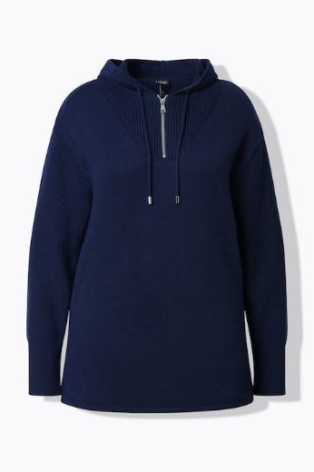Moda za polnejše Pulover dugih rukava s kapuljačom plus velikost, xxl, Ulla Popken in Johann Popken (JP1880)