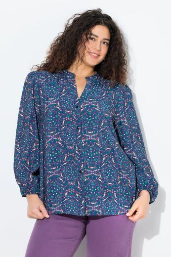 Moda za polnejše Bluza dugih rukava A kroja plus velikost, xxl, Ulla Popken in Johann Popken (JP1880)